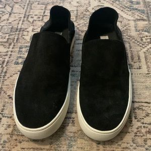 Black slip on sneakers